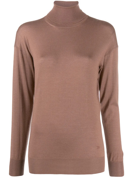  Tom Ford Roll Neck Fine Knit Jumper - Pink 
