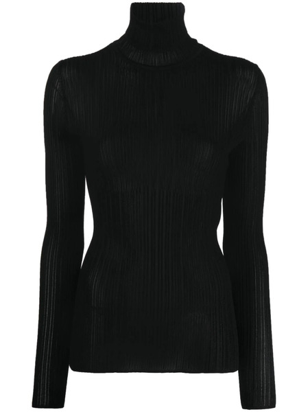  Tom Ford Roll-neck Ribbed-knit Jumper - Black 