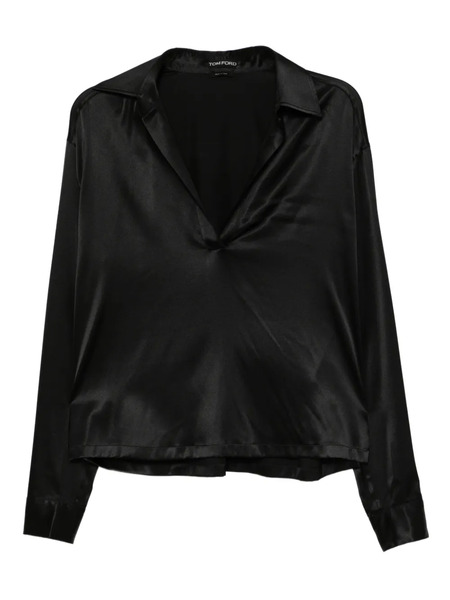  Tom Ford Satin Blouse - Black 