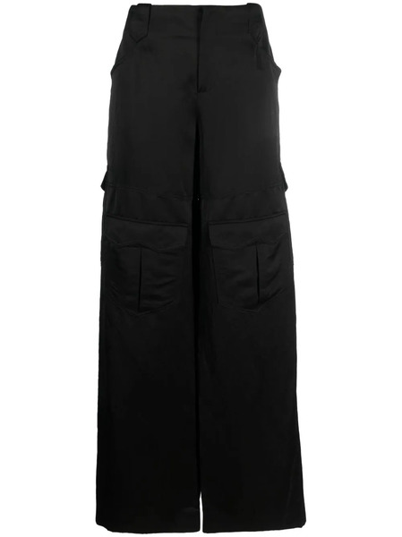  Tom Ford Satin Cargo Trousers - Black 