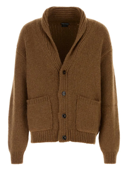  Tom Ford Shawl-collar Cardigan - Brown 