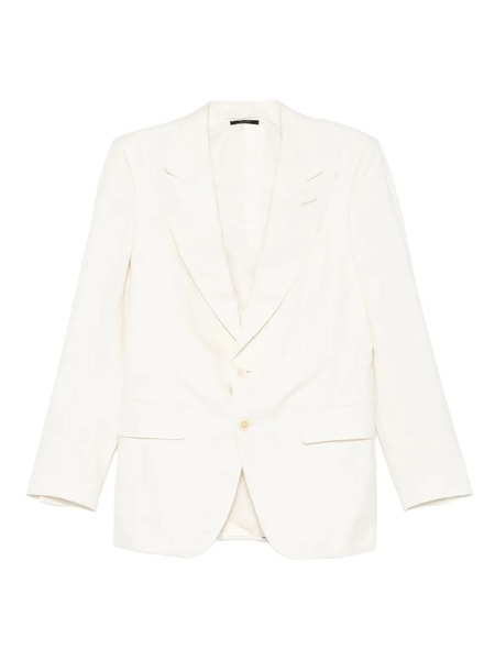  Tom Ford Side-strap Single-breasted Suit - White 