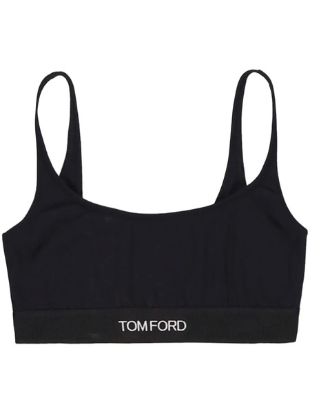  Tom Ford Signature Logo-tape Bralette - Black 