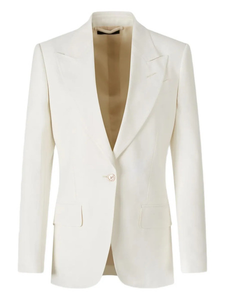  Tom Ford Single-breasted Twill Blazer - Neutrals 