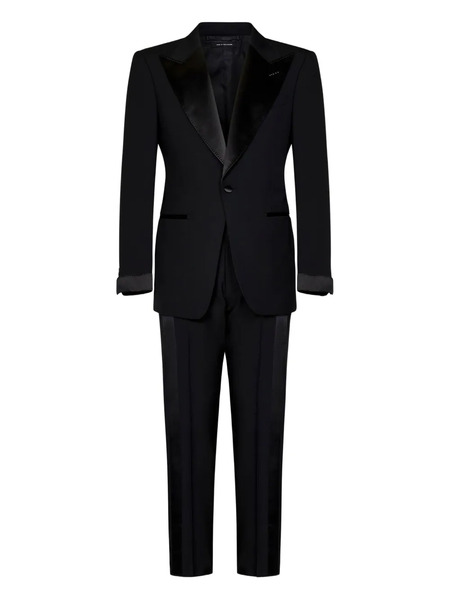  Tom Ford Single-breasted Wool Suit - Black 
