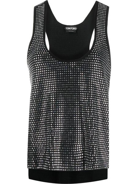  Tom Ford Square Mirrored Vest Top - Black 