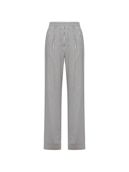  Tom Ford Striped Silk Pyjama Trousers - White 