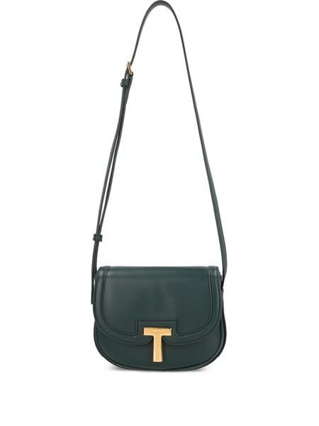  Tom Ford T-plaque Leather Shoulder Bag - Green 
