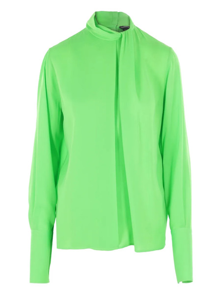  Tom Ford Tie-neck Shirt - Green 