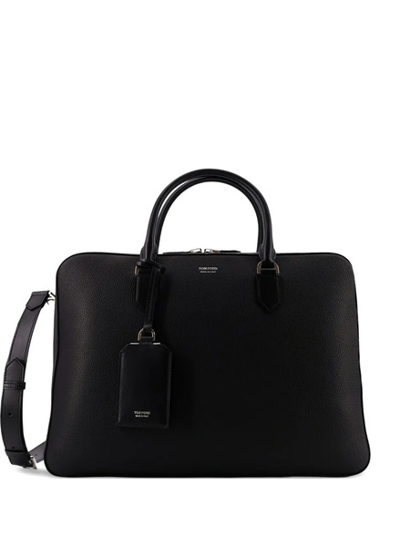  Tom Ford Top Handle Briefcase - Black 