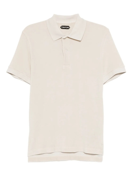  Tom Ford Towelling Polo Shirt - Neutrals 