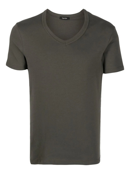  Tom Ford V-neck Short-sleeve T-shirt - Green 