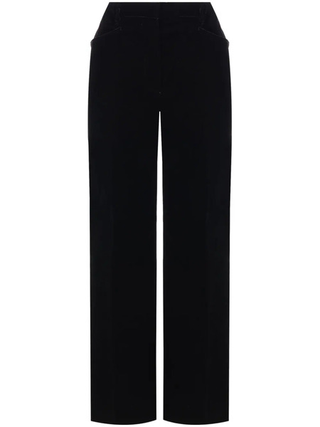  Tom Ford Velvet Bootcut Tailored Trousers - Black 