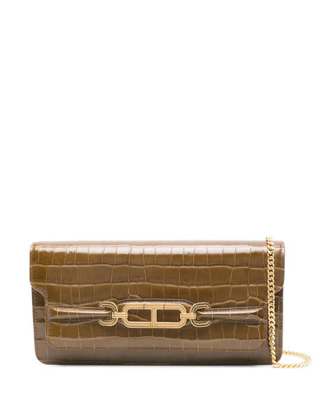  Tom Ford Whitney Crocodile-embossed Shoulder Bag - Green 