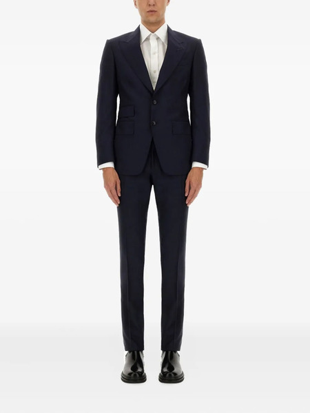  Tom Ford Wool Buttoned Suit - Blue 