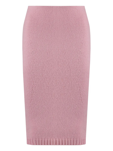  Tom Ford Wool-cashmere Blend Skirt - Pink 