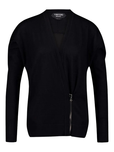  Tom Ford Wrap-front Cardigan - Black 