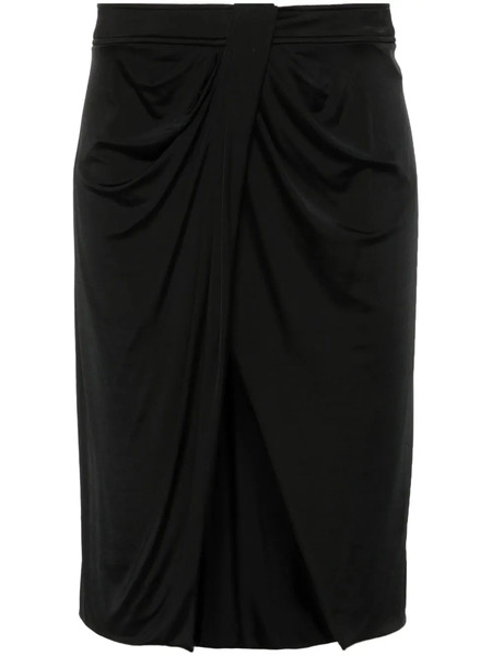  Tom Ford Wrap Jersey Mini Skirt - Black 