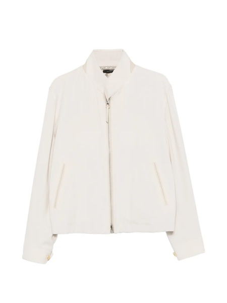  Tom Ford Zip Collar Jacket - Neutrals 
