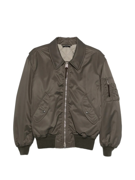  Tom Ford Zip-up Collared Bomber Jacket - Green 