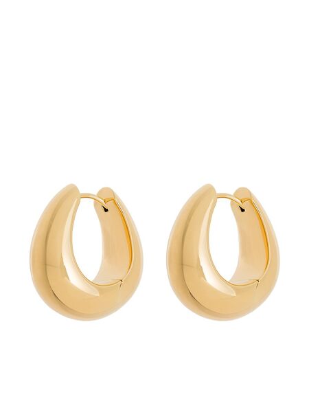  Tom Wood Ice Medium Hoop Earrings - Gold 