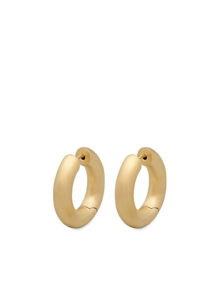  Tom Wood Medium Chunky Hoop Earrings - Gold 