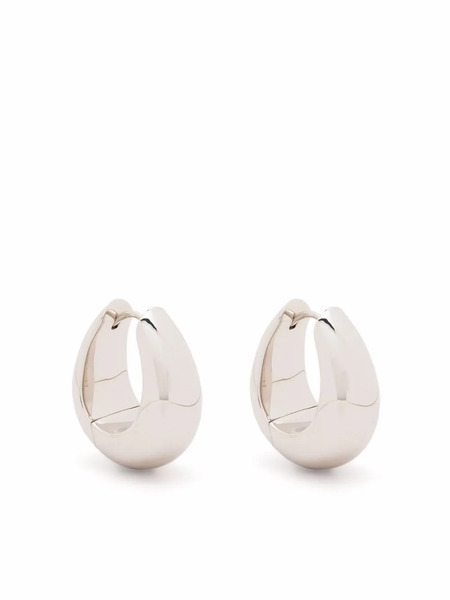  Tom Wood Medium Ice Hoop Earrings - Silver 