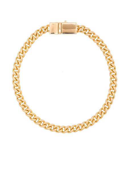  Tom Wood Rounded Thin Curb Bracelet - Gold 