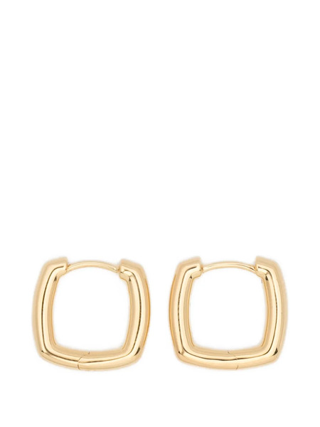  Tom Wood Small Frame Square Hoop Earrings - Gold 