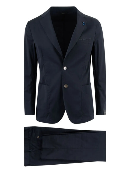  Tombolini Two-button Patch-pocket Suit - Blue 