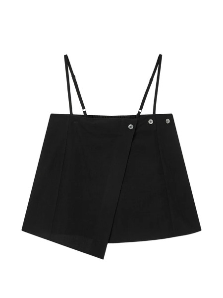  Tomboy Asymmetric Bustier Top - Black 