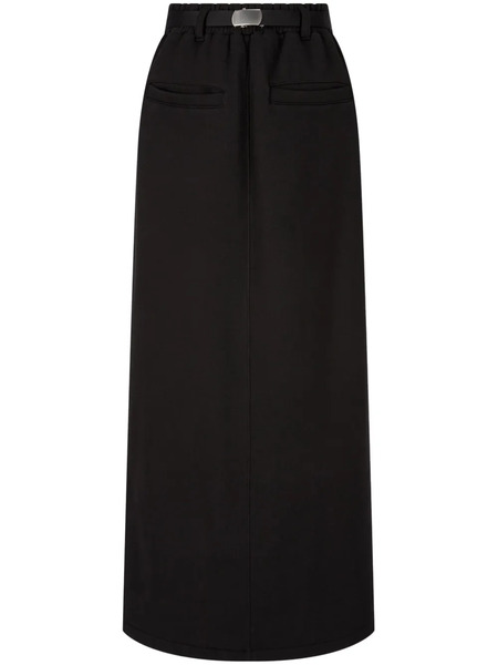  Tomboy Belted French-terry Skirt - Black 