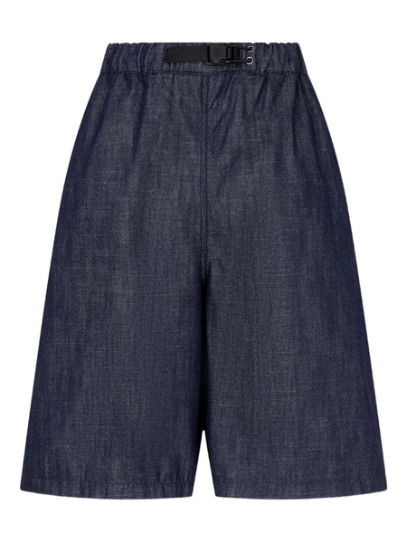  Tomboy Buckle Knee-length Shorts - Blue 