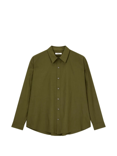  Tomboy Buttoned Long-sleeve Shirt - Green 