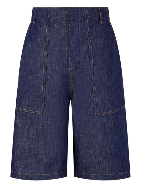  Tomboy Carpenter Half Denim Shorts - Blue 