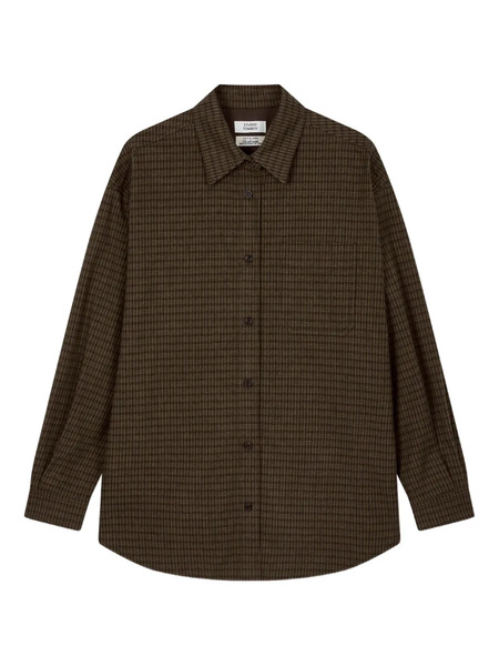  Tomboy Checked Shirt - Brown 
