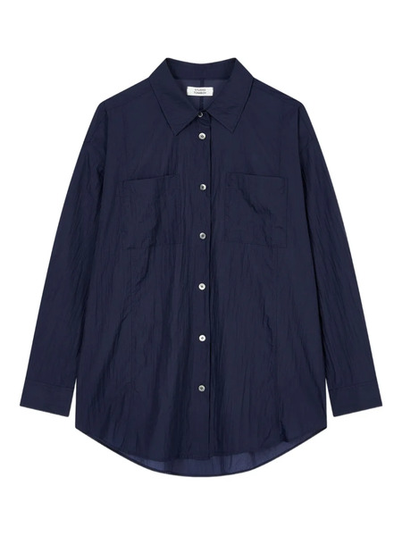  Tomboy Chest-pockets Shirt - Blue 