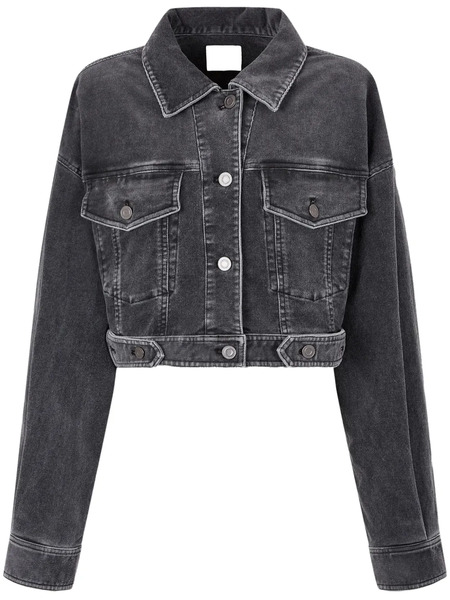 Tomboy Corduroy Cropped Jacket - Grey 