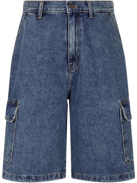  Tomboy Denim Cargo Shorts - Blue 