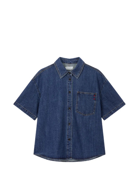 Tomboy Denim Pocket Shirt - Blue 
