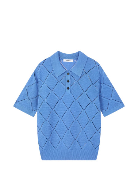  Tomboy Diamond Jacquard Knit - Blue 