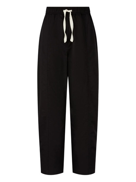  Tomboy Drawstring-waist Utility Trousers - Black 