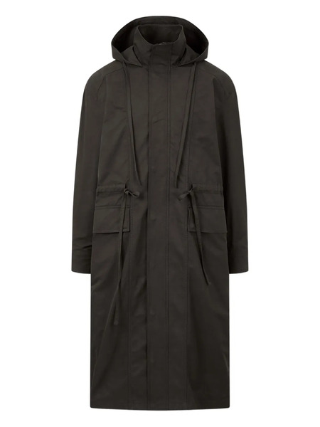  Tomboy Hooded Drawstring Coat - Black 