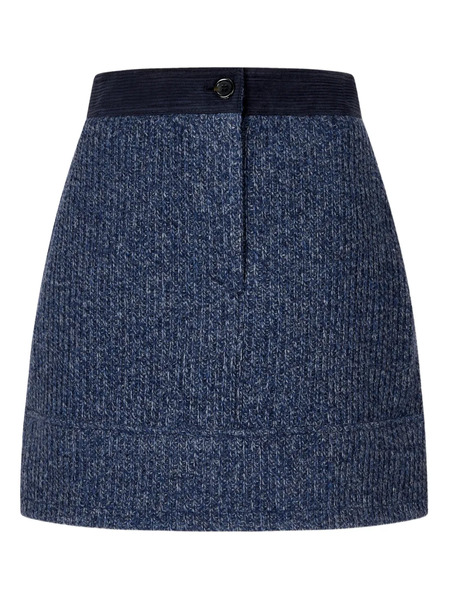  Tomboy Knitted Mini Skirt - Blue 
