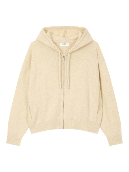  Tomboy Logo-embroidered Zip-up Hoodie - Neutrals 