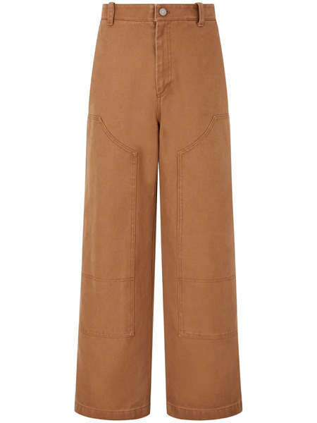  Tomboy Oversized Pocket Cotton Pants - Brown 