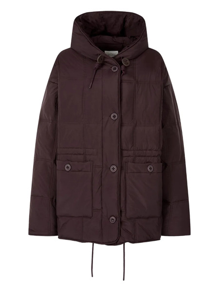  Tomboy Piping-detail Puffer Jacket - Red 