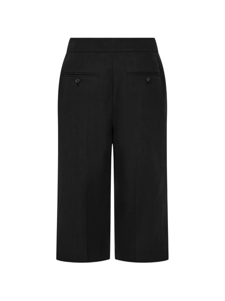  Tomboy Pleatedcropped Trousers - Black 