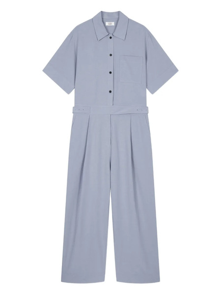  Tomboy Pocket Belted Jumpsuit - Blue 