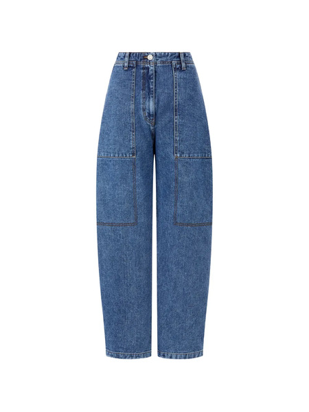  Tomboy Pocket Denim Trousers - Blue 